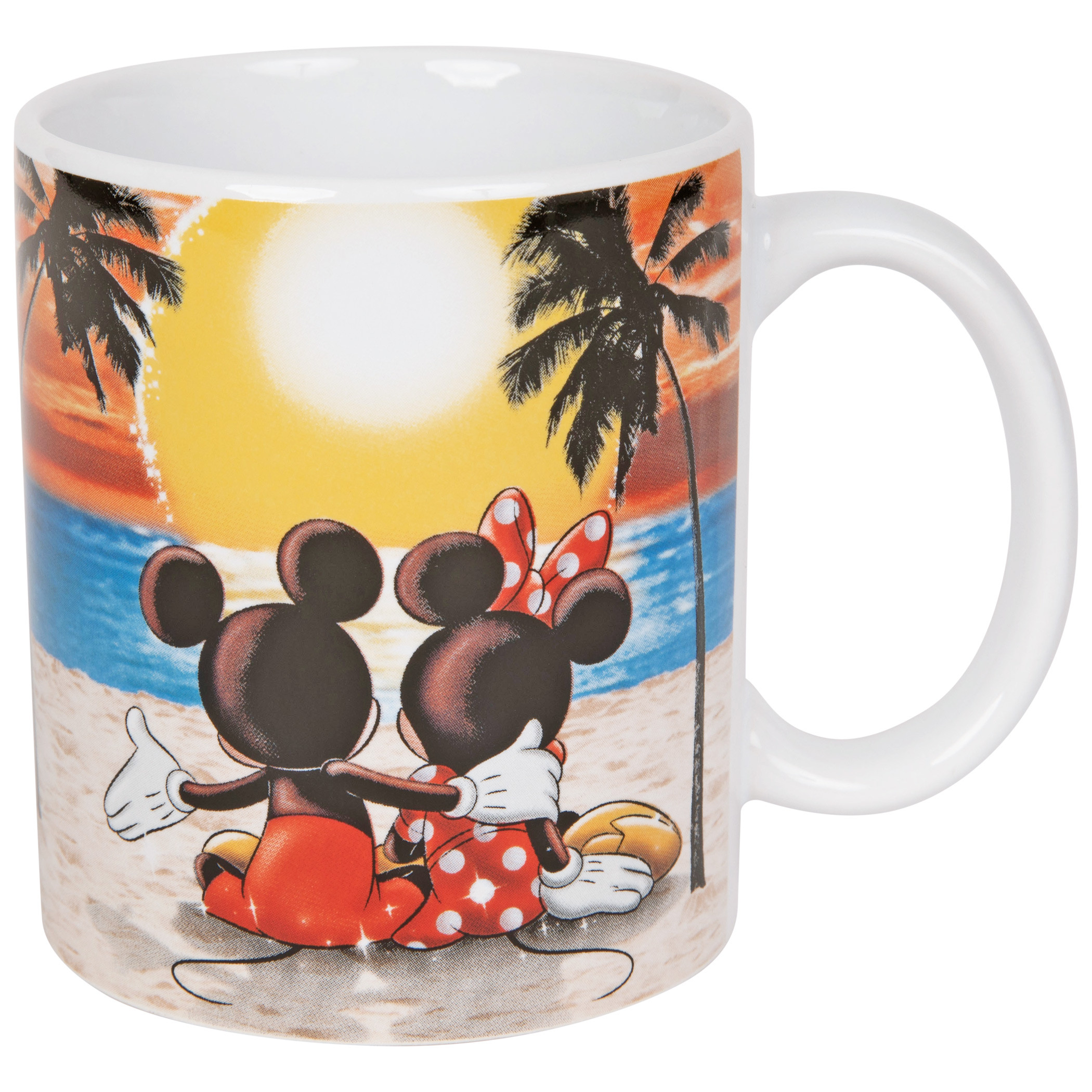 Disney Mickey and Minnie Mouse Beach Sunset 11oz. Mug